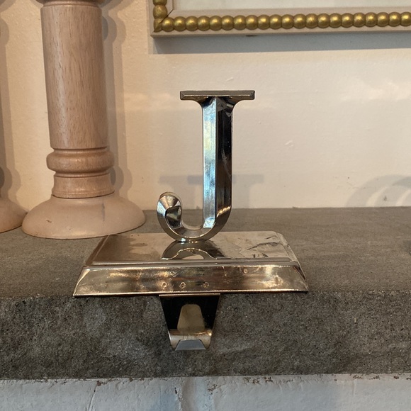 Silver Metal Christmas Holiday stockings holders - Picture 3 of 6